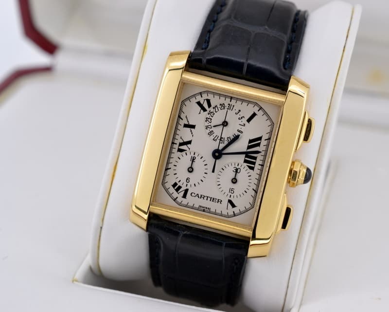 Cartier Tank Francaise Chronograph 18K / Alligator 