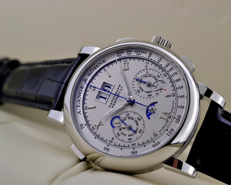 A. Lange and Sohne Datograph Perpetual Calendar Chronograph Platinum UNWORN