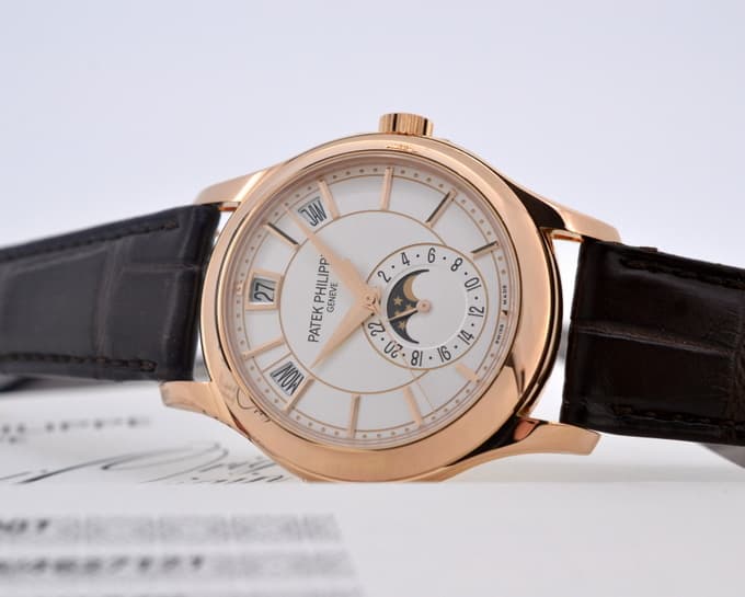 Patek Philippe Annual Calendar Silver Dial 18K Rose Gold 

