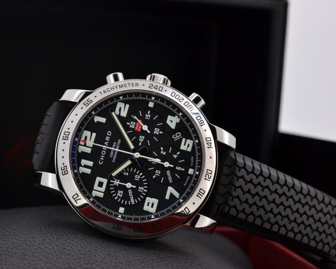 Chopard Mille Miglia Chronograph Black Dial SS / Rubber