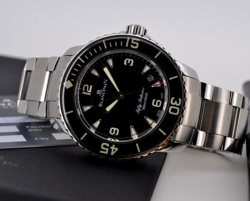 Blancpain Fifty Fathoms Black Dial SS / SS