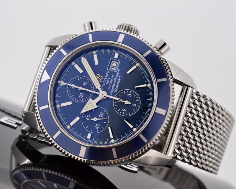 Breitling SuperOcean Heritage Chronograph Blue Dial SS / SS