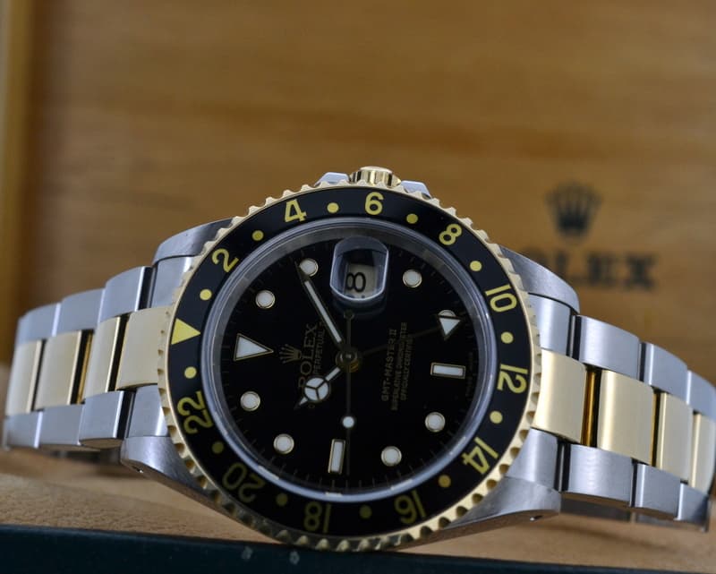 Rolex GMT Master II 18K / SS Black Dial