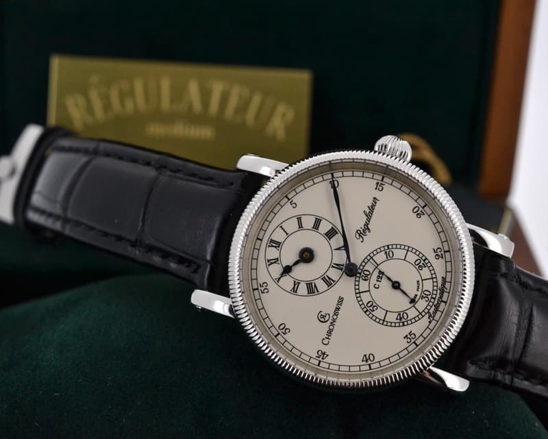 Chronoswiss Regulator Midsize SS White Dial 



