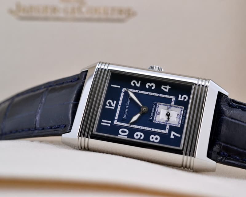 Jaeger LeCoultre Reverso Grande Taille Latitude SS Blue Dial