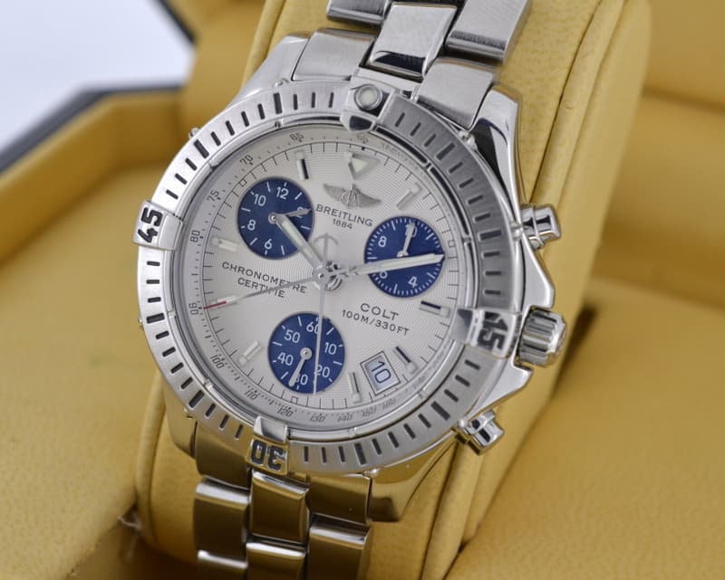 Breitling Colt Chronograph Quartz White Dial SS / SS