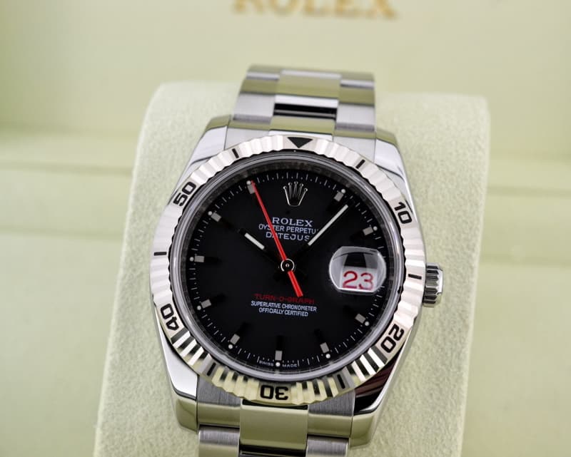 Rolex Datejust Turn-O-Graph Black Dial UNWORN