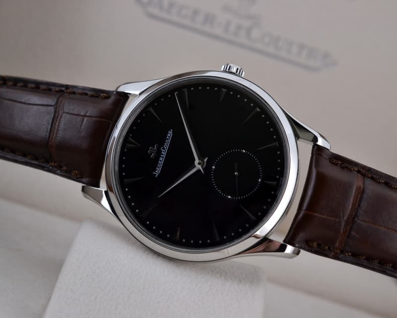 Jaeger LeCoultre Master Grande Ultra Thin Black Dial SS 