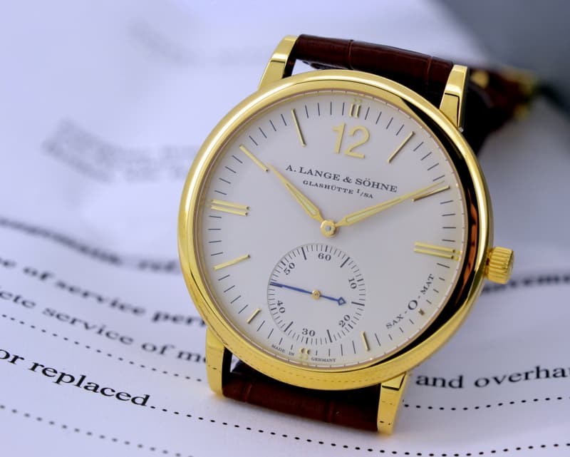 A. Lange and Sohne Langematik SAX-O-MAT Automatic 18K Yellow Gold