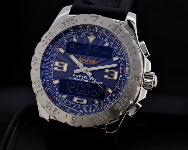 Breitling Airwolf Blue Dial SS / Rubber