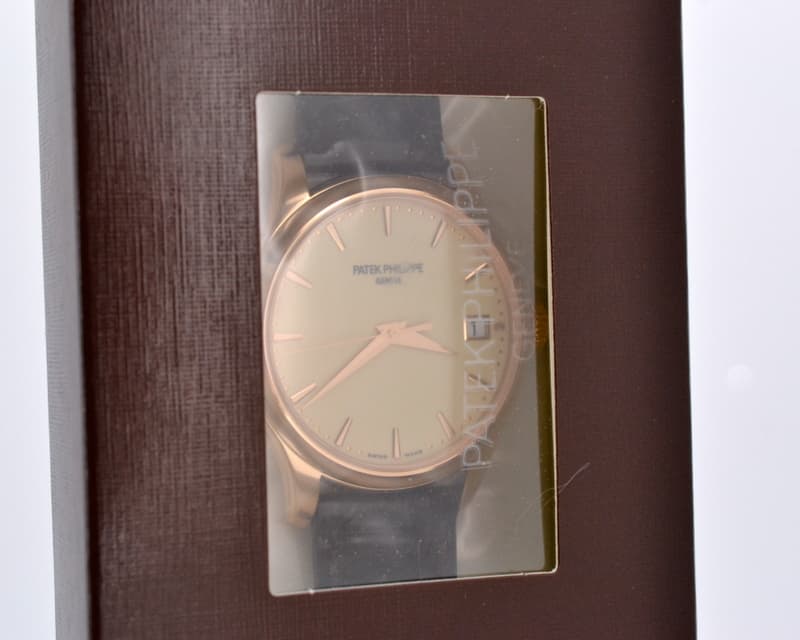Patek Philippe Calatrava Automatic Ivory Dial 18K Rose Gold DOUBLE SEALED