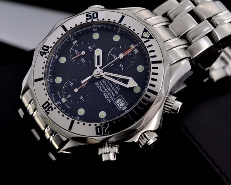 Omega Seamaster Professional Chronograph Blue Dial SS / SS