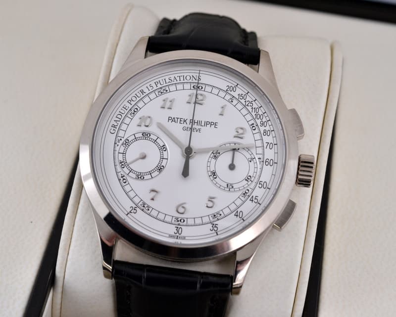 Patek Philippe Chronograph 18K White Gold 