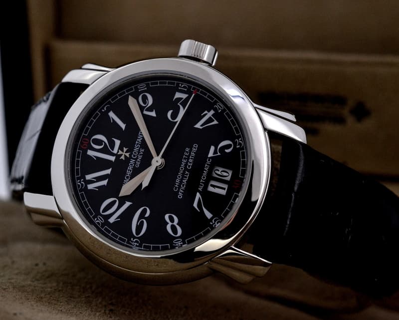 Vacheron Constantin Malte Large Calendar 18K White Gold / Black Dial