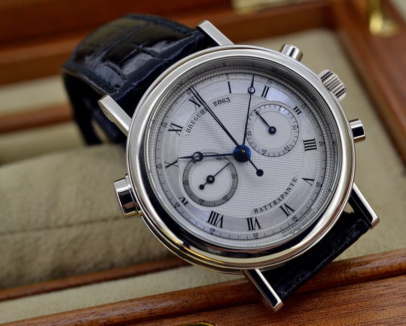 Breguet Classique Chronograph Rattrapante 18K White Gold 