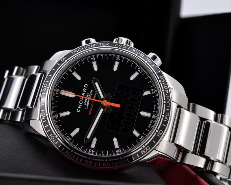 Chopard Grand Prix De Monaco Historique Chronograph Black Dial Digital SS