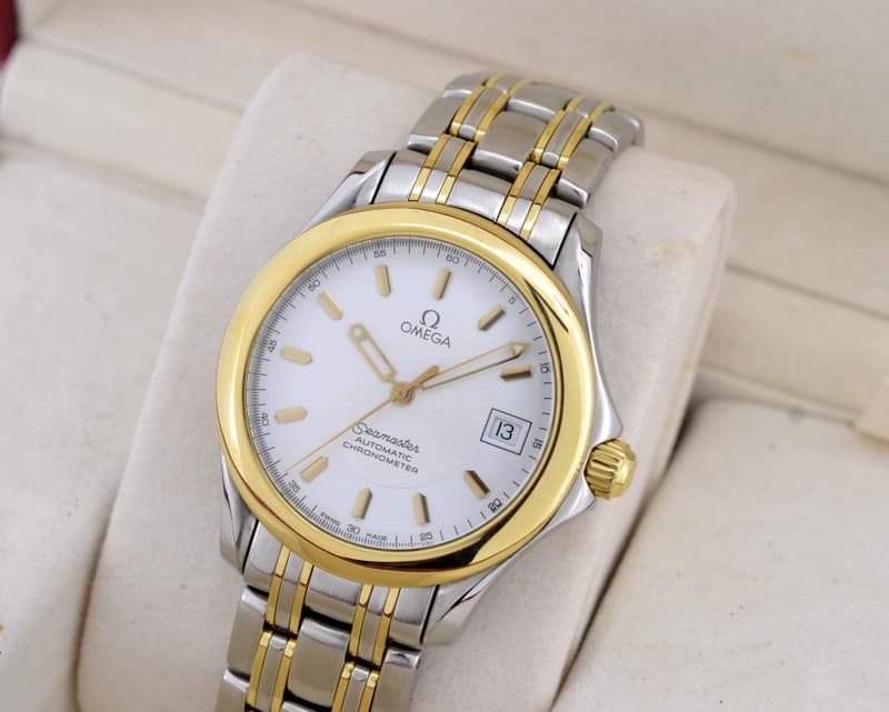 Omega Seamaster 120M White Dial SS / 18K 