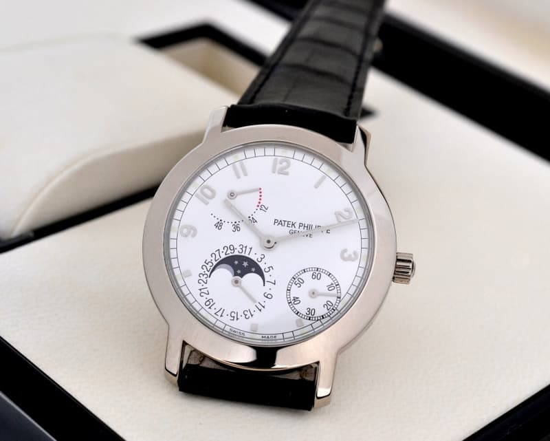 Patek Philippe Moon Phase Power Reserve 18K White Gold 