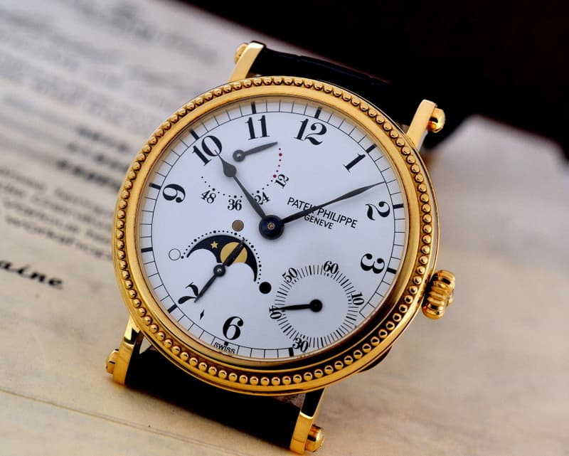 Patek Philippe Power Reserve Moon Phase 18K Yellow Gold / Deployant