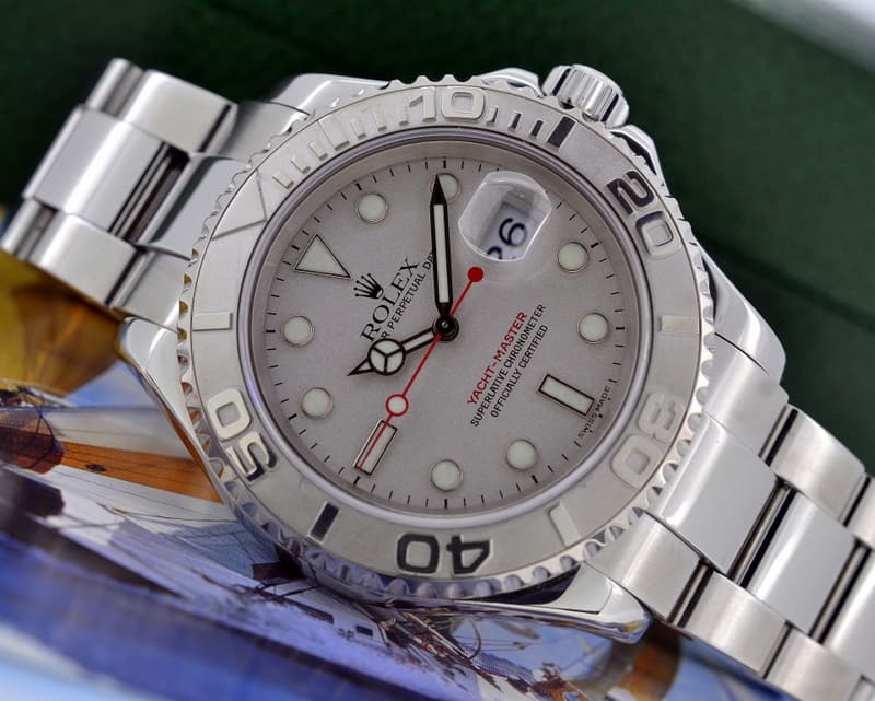 Rolex Yacht Master SS Platinum Bezel