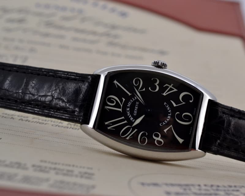 Franck Muller Cintree Curvex Casablanca SS Black Dial

