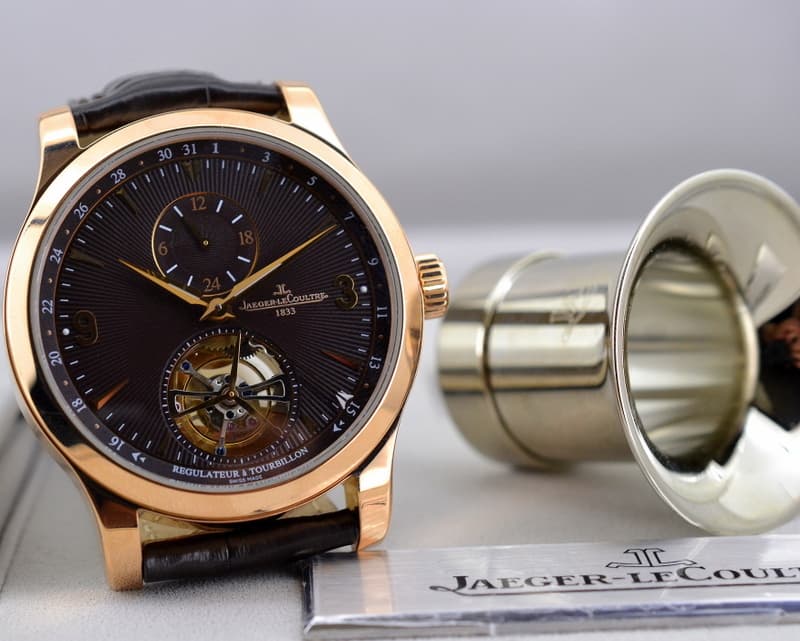 Jaeger LeCoultre Master Grand Tourbillon 18K Rose Gold / Brown Dial