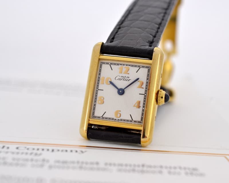 Cartier Must de Cartier Tank Vermeil 