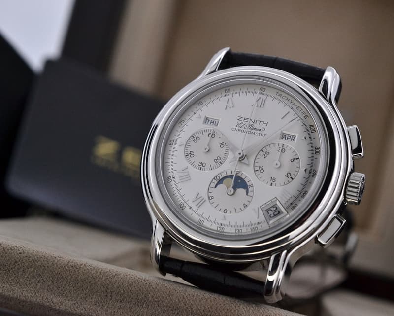 Zenith Chronomaster T El Primero Moon Silver Dial SS 