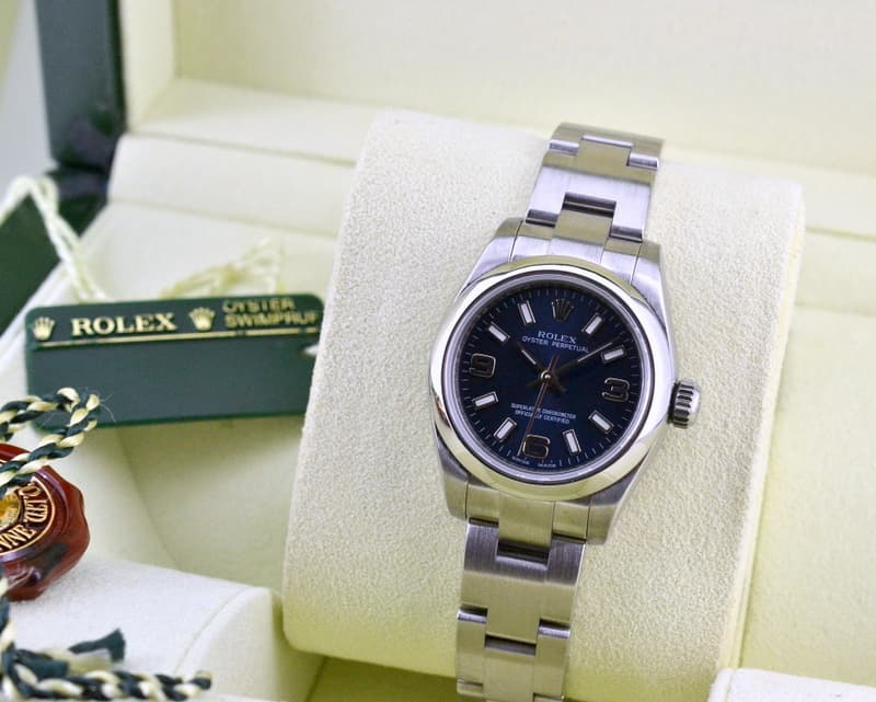 Rolex Lady Oyster Perpetual Blue Dial SS