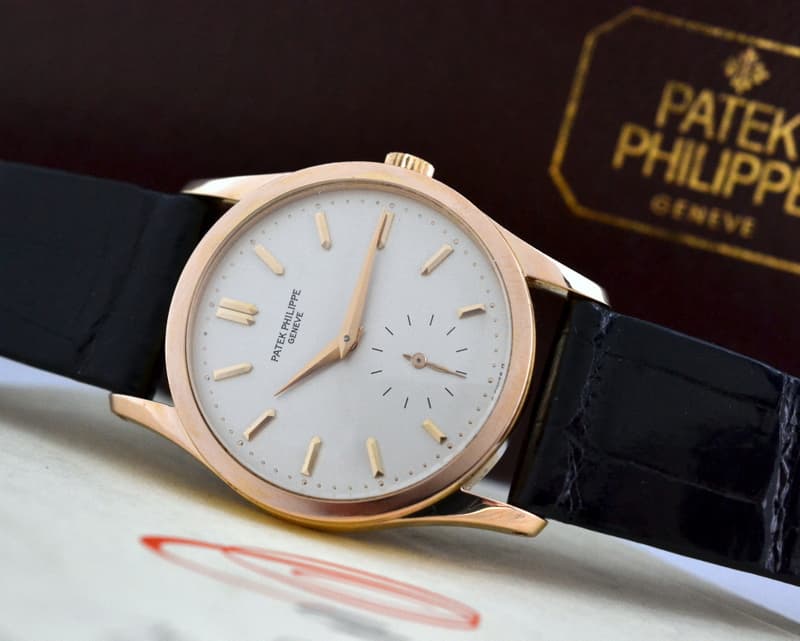 Patek Philippe Calatrava Manual Wind 18K Rose Gold / Silver Dial