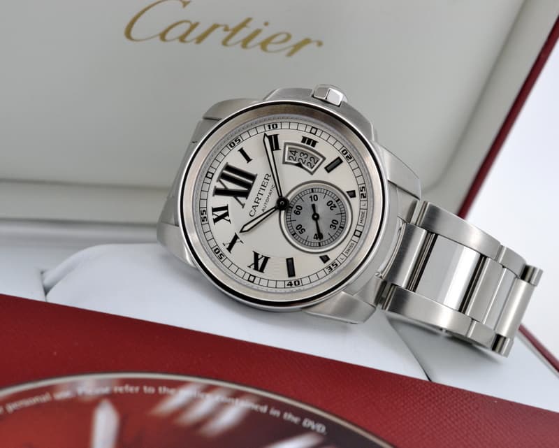 Cartier Calibre de Cartier Automatic Silver Dial SS / SS 