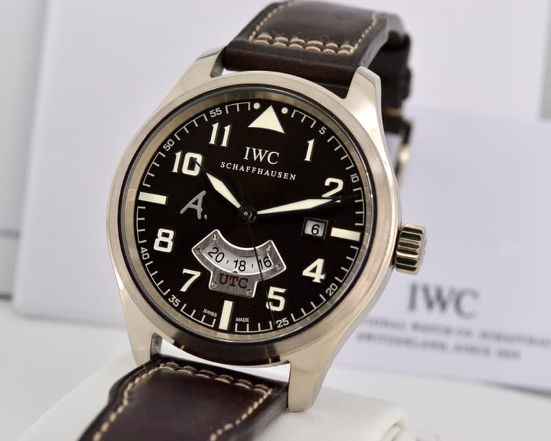 IWC Pilot Saint Exupery UTC 18K White Gold Limited 