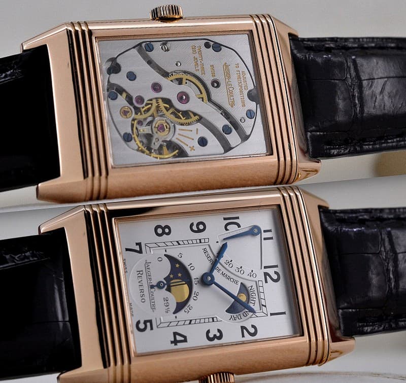 Jaeger LeCoultre Reverso Sun Moon Power Reserve 18K Rose Gold