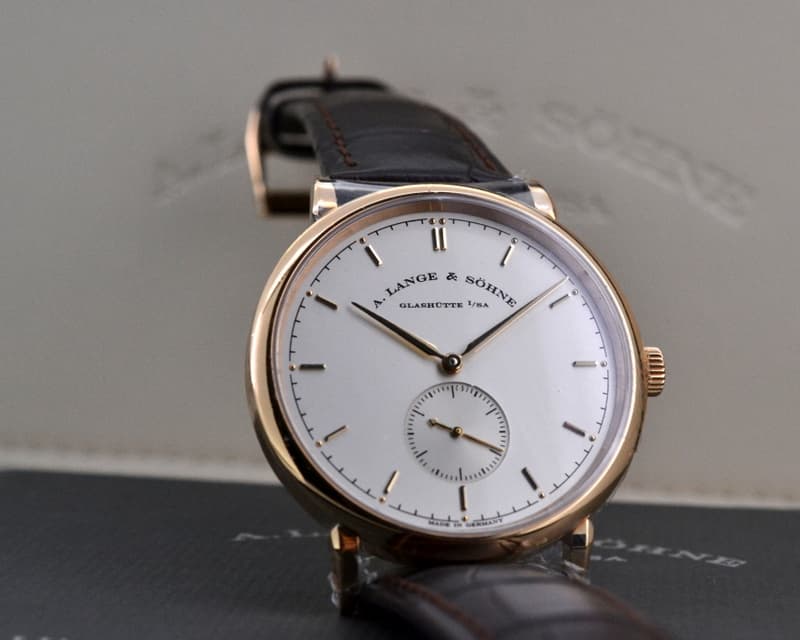 A. Lange and Sohne Saxonia Manual Wind 18K Rose Gold UNWORN