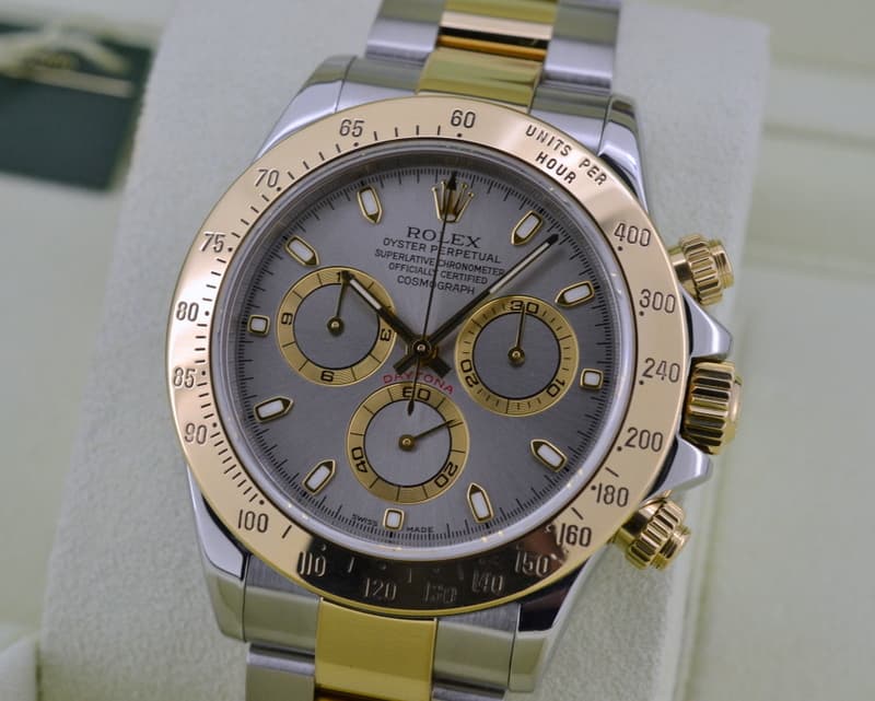 Rolex Daytona Slate Dial 18K Yellow Gold / SS 