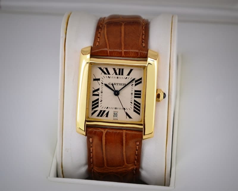Cartier Tank Francaise 18K Yellow Gold / Deployant Automatic 