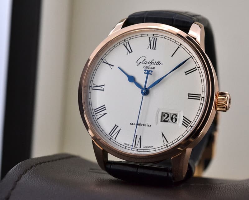 Glashutte Original Senator Panorama Date 18K Rose Gold 