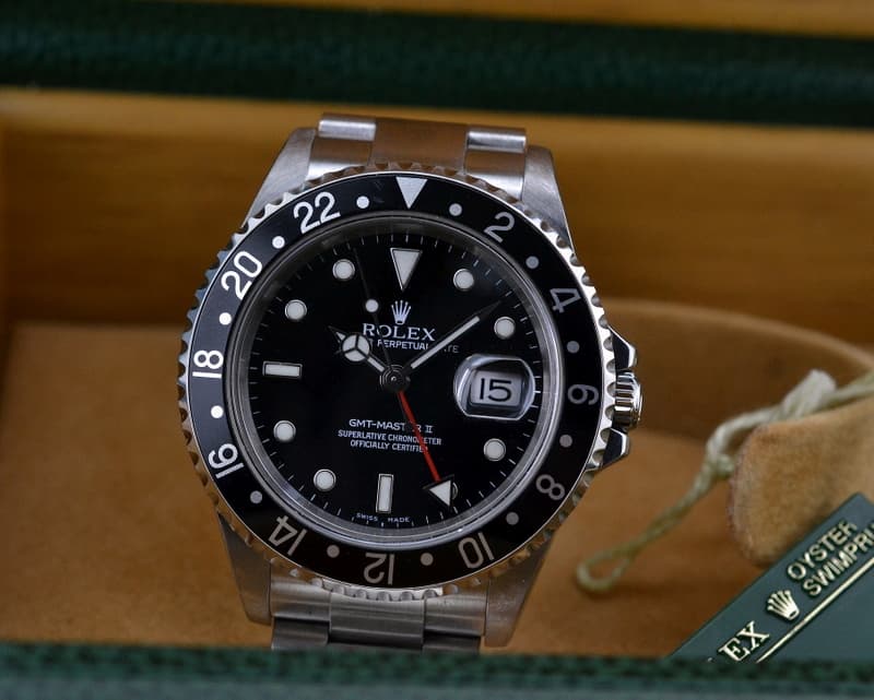 Rolex GMT Master II Black Bezel SS / SS