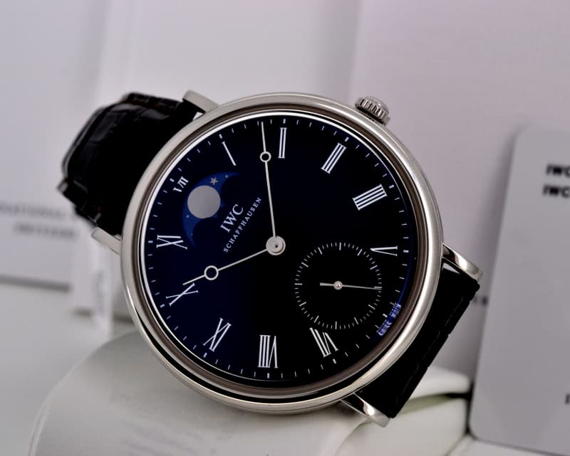 IWC Portofino Vintage Collection Hand Wound Moon SS UNWORN