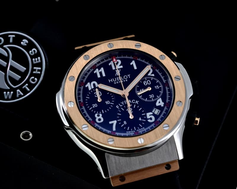 Hublot SuperB Flyback Chronograph SS / 18K Rose Gold 