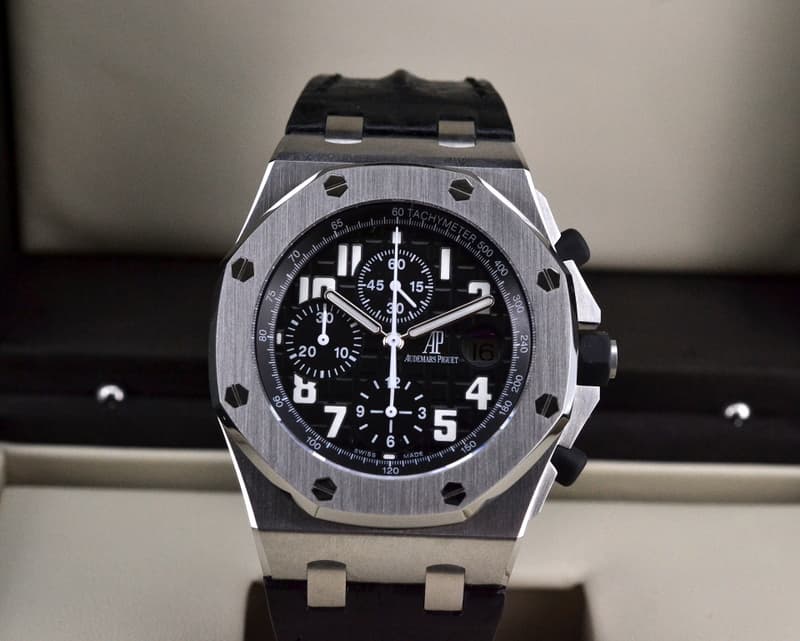 Audemars Piguet Royal Oak Offshore "Black Themes" SS / Alligator 