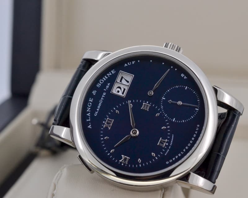 A. Lange and Sohne Lange 1 White Gold Blue Dial