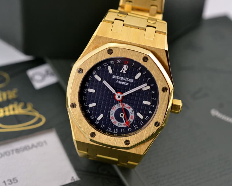 Audemars Piguet Royal Oak Annual Calendar Blue Dial 18K Yellow Gold