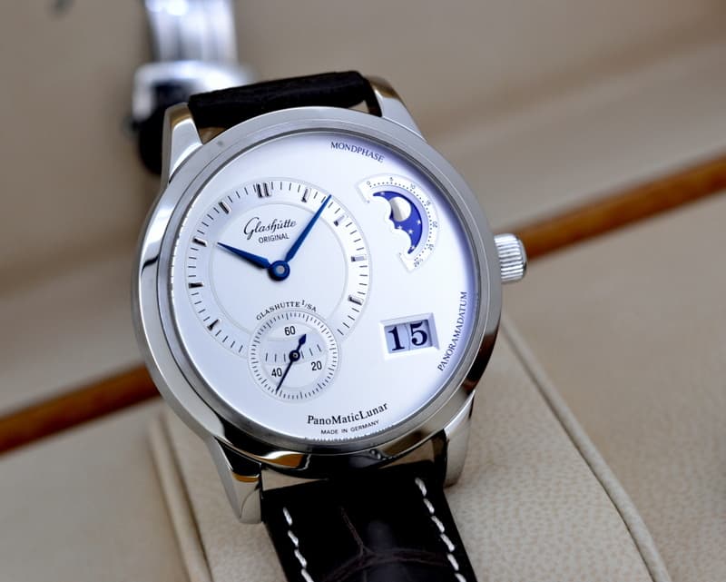 Glashutte Original PanoMaticLunar SS Silver Dial 