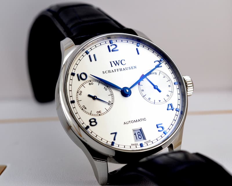 IWC Portuguese 7 Day SS / Blue Numerals 