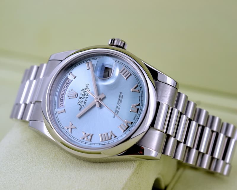 Rolex President Platinum
Glacier Dial