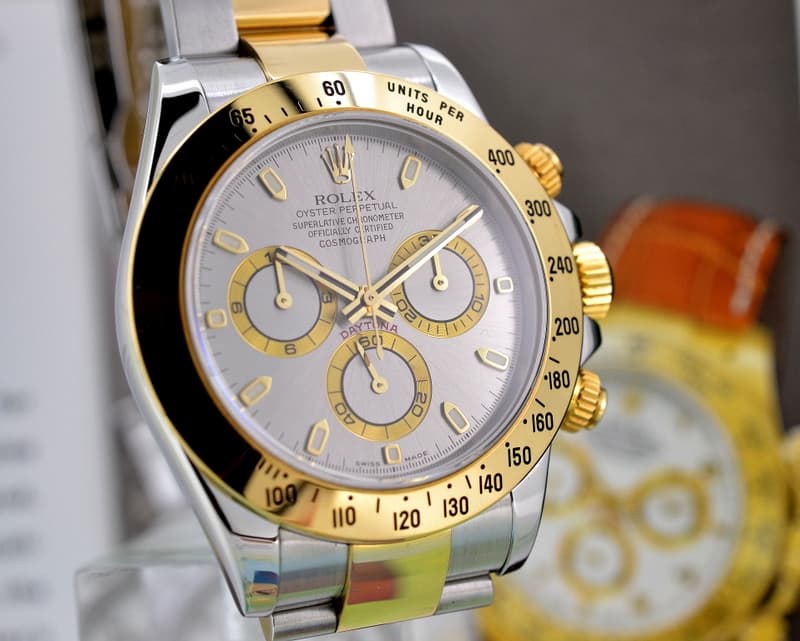 Rolex Daytona Slate Grey Dial 18K Yellow Gold / SS 