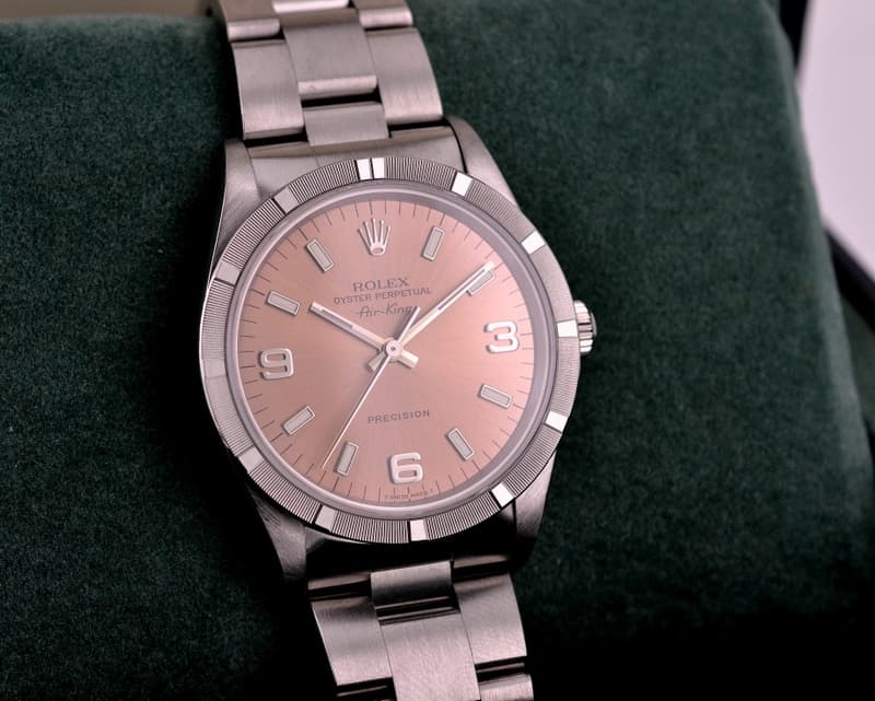 Rolex Air King Precision Salmon Dial SS