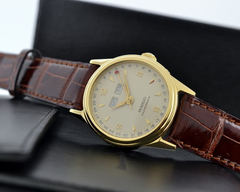Movado Triple Calendar 18K Yellow Gold