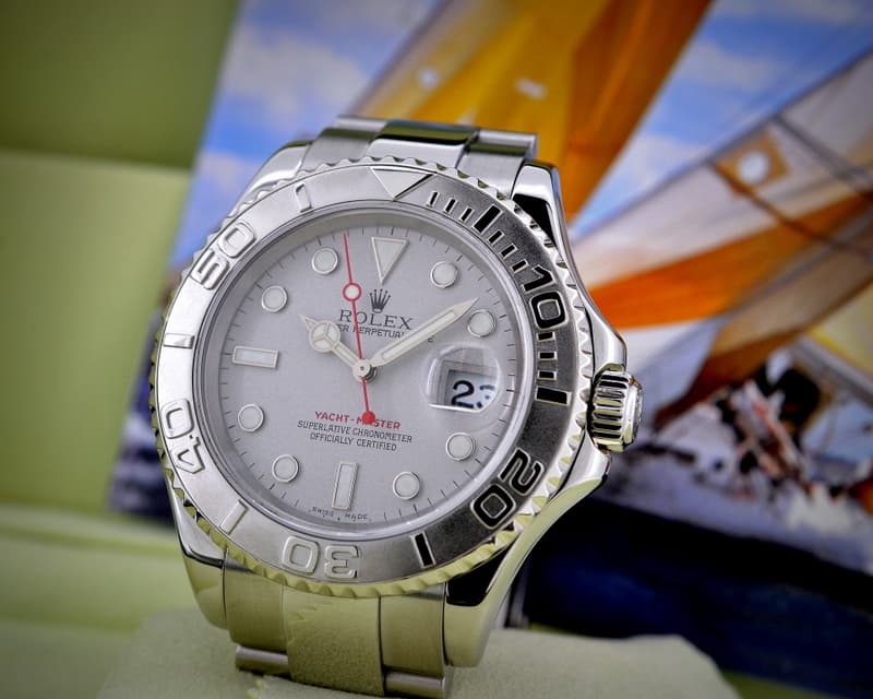 Rolex Yacht Master SS Platinum Bezel